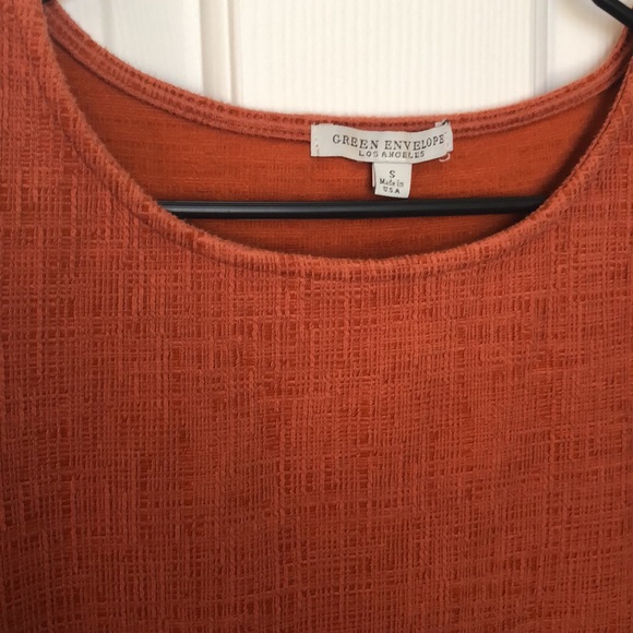 Madewell Textured orange top, Size S, Green envelope, great condition, - Picture 2 of 5